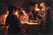 HONTHORST, Gerrit van Supper Party qr painting